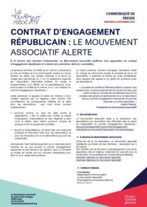 capture de la 1ere page du CP sur le CER septembre 2022