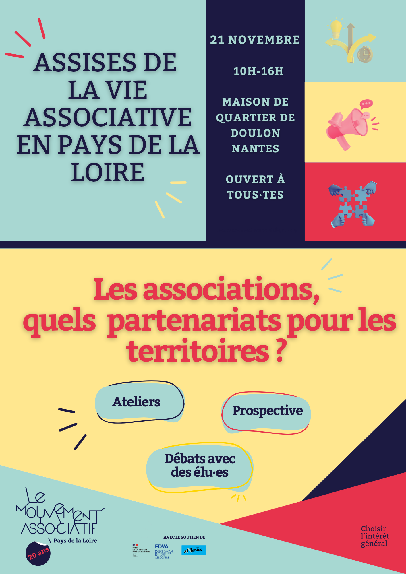 Les premières assises de la vie associative en Pays de la Loire !